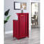 Bureau de réception rouge à 3 tablettes