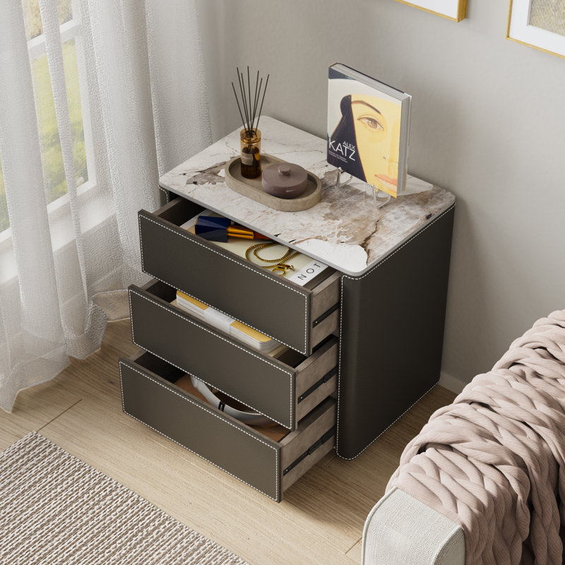 Tables de chevet, Noir et or