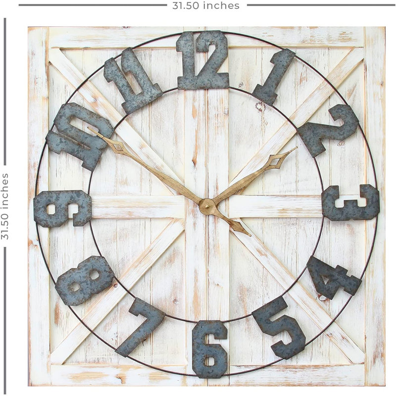 Horloge murale rustique