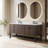 Chazden Landon 72" Herringbone Design Double Bathroom Vanity with Engineered Stone Top