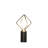 19.5"In Ernst Modern Monoclinic Pendeloque Silver Metal Table Lamp