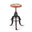 Wellington Industrial Adjusting Barstool In Vintage Brown-1131727893