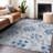 Premium Machine Washable Prisco Sky Rug-195288155