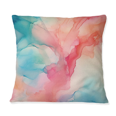 Enchanted Spills - Coussin décoratif à imprimé abstrait