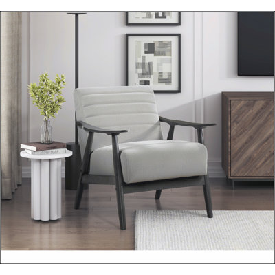 Fauteuil blanc cassé à 4 pieds Tadcaster