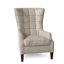 Fauteuil à oreilles Gallin en cuir véritable capitonné de 31 po de largeur-106834934-106834936