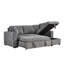 Canapé-lit modulaire réversible en tissu 96 po Seraphina II