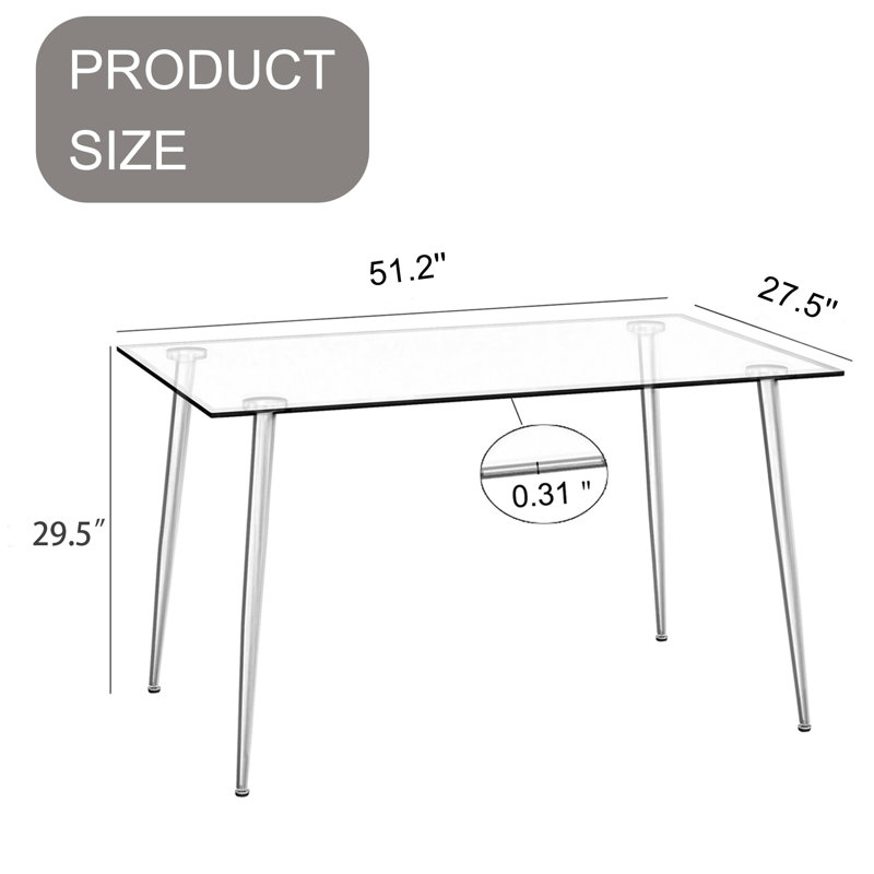 Table de salle à manger moderne et minimaliste