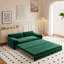 Canapé-lit escamotable de 66 po, canapé-lit convertible 3-en-1 avec rangement latéral, causeuse multifonctionnelle en velours pour le salon, la chambre à coucher, un appartement, un bureau-906553251