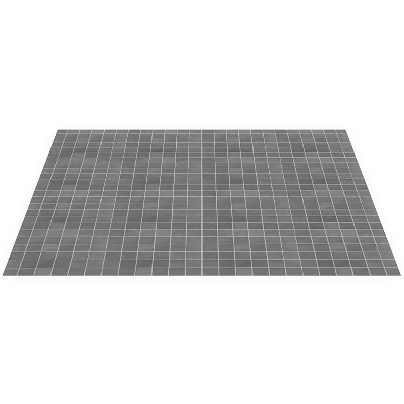Clay Grace Red 2X2 Matte Porcelain Mosaic, Verve Gray