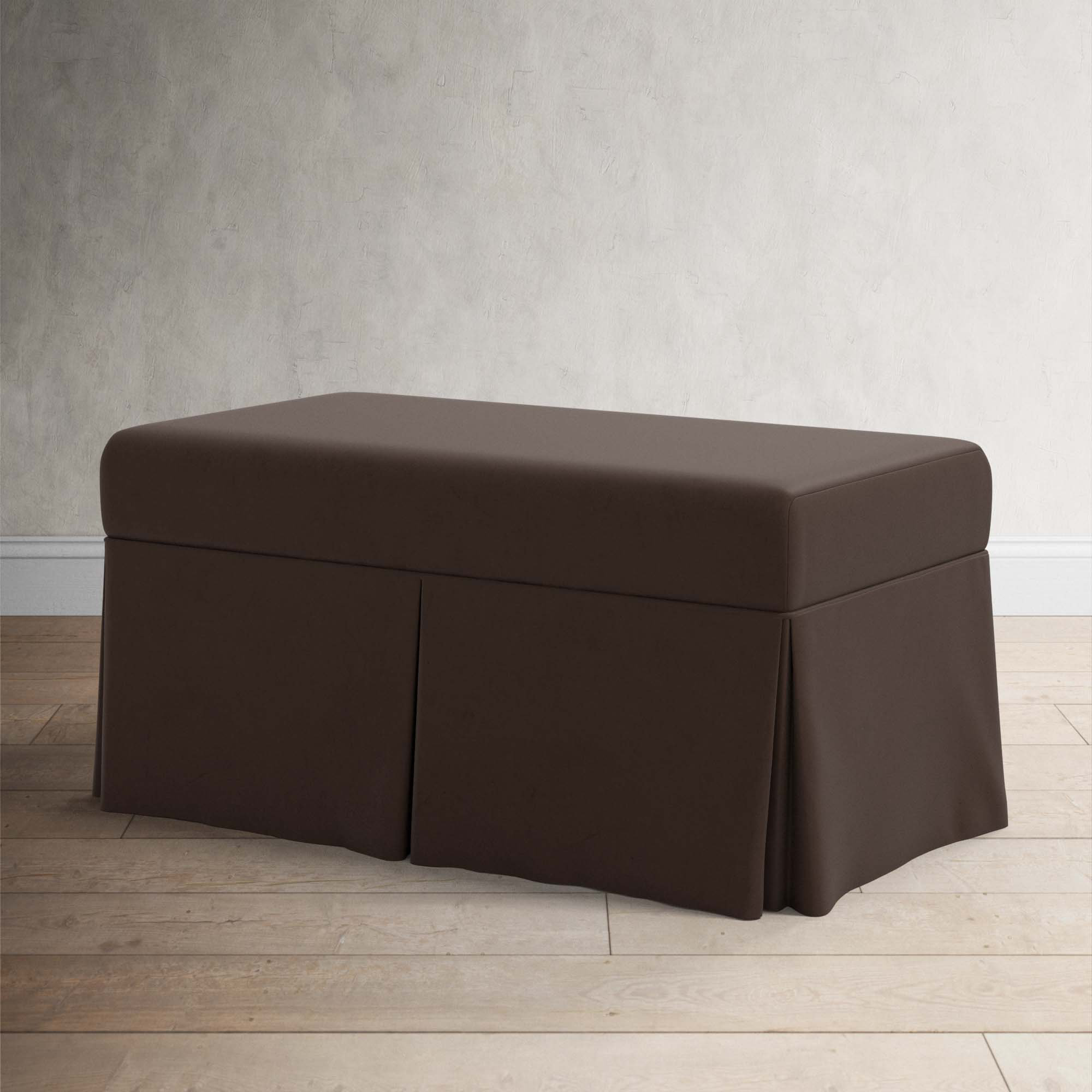 Wyatt Storage Bench, Classic Chocolate Velvet