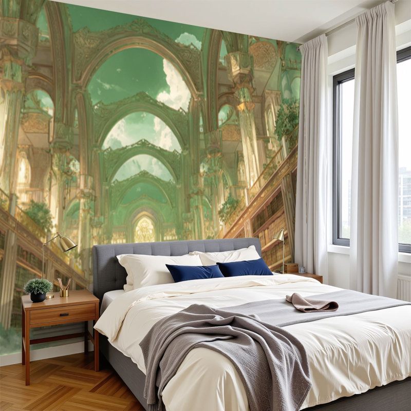 Papier peint adhésif auto-adhésif moderne pour la chambre à coucher L 100 po x l 144 po Peel and Stick