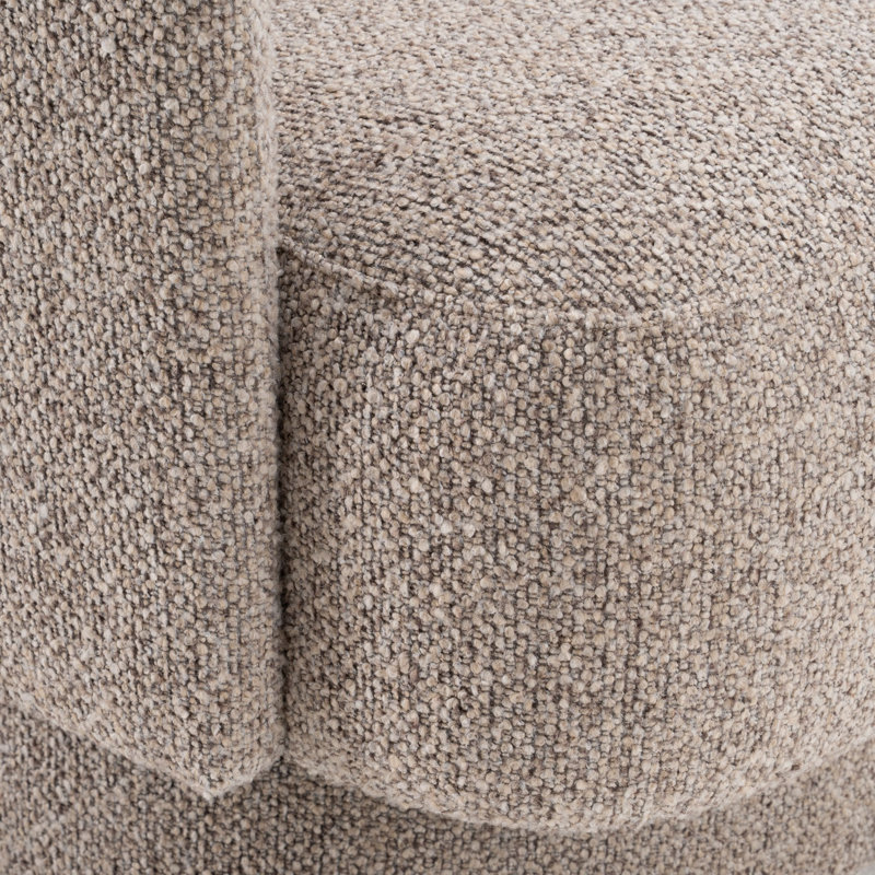 Johnny - Chaise d'appoint moderne en tissu brun