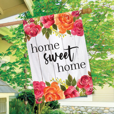 Drapeau de maison de campagne «Sweet Home»