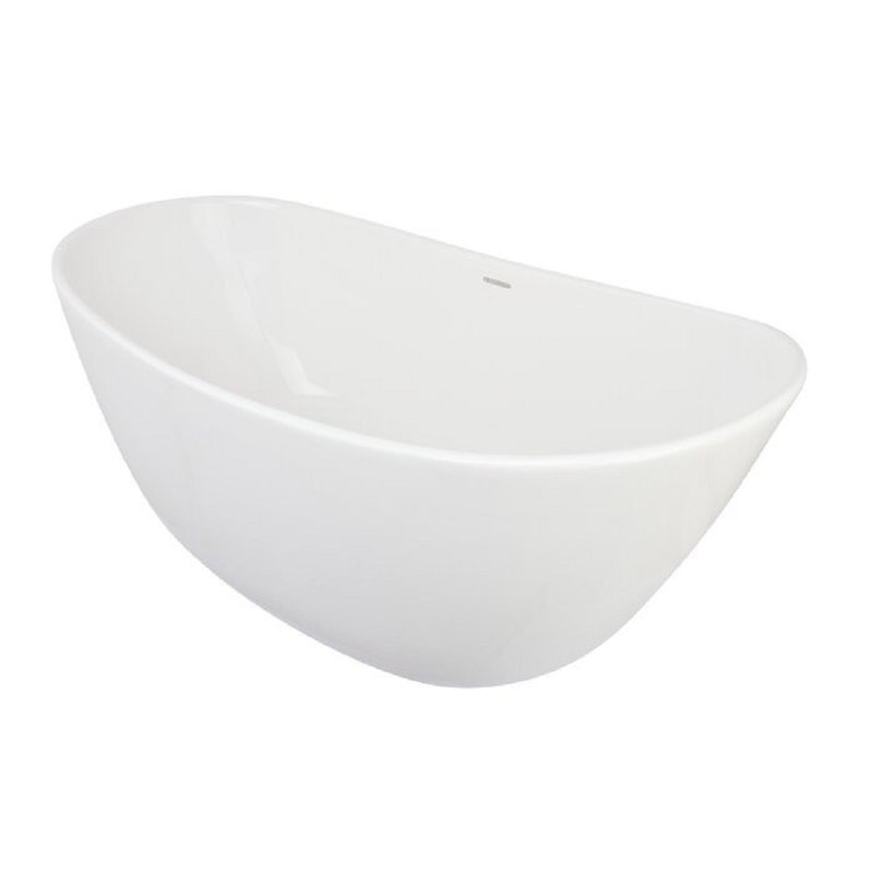 Marquis 70'' L Soaking Bathtub, Glossy White, White