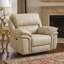 Fauteuil inclinable électrique Tony avec port de chargement USB, microfibre brun sable