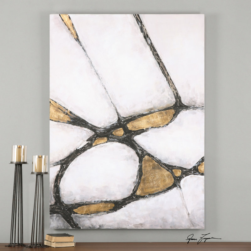 " Abstract In Gold And Black "