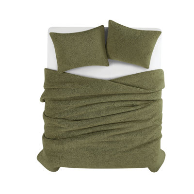 Brooklyn Loom Oversized Marshmallow Sherpa 3 Piece Comforter Set
