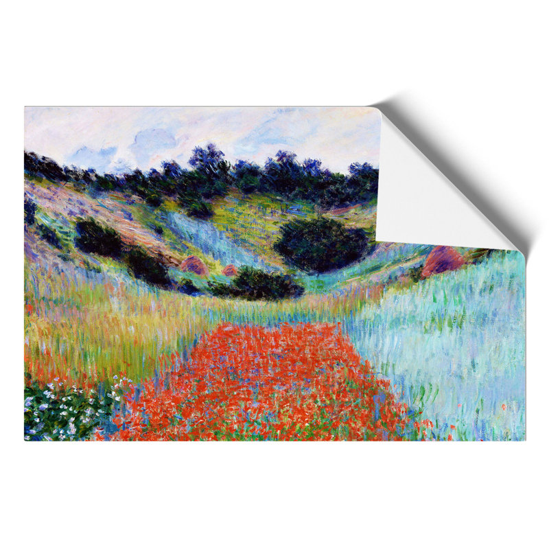 Poppy Field in a Valley by Claude Monet - Frameless Print, 30cm H x 42cm W x 0.1cm D