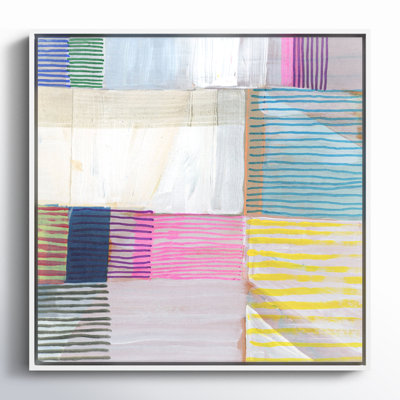 Bright Net III by Cartissi - Floater Frame Painting on Canvas