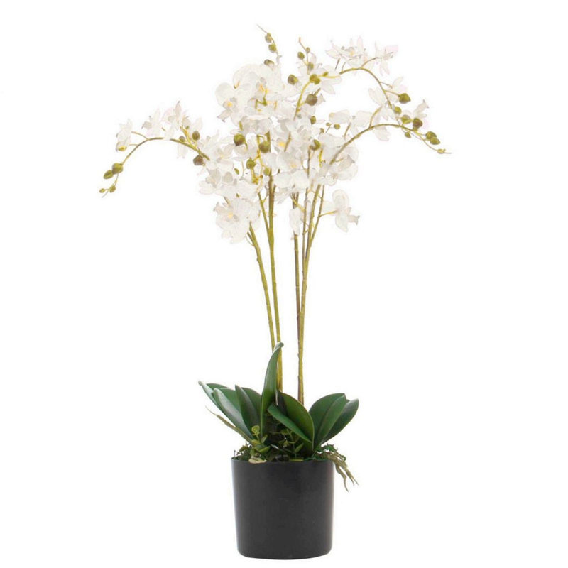60cm Faux Plant in Pot Liner, White