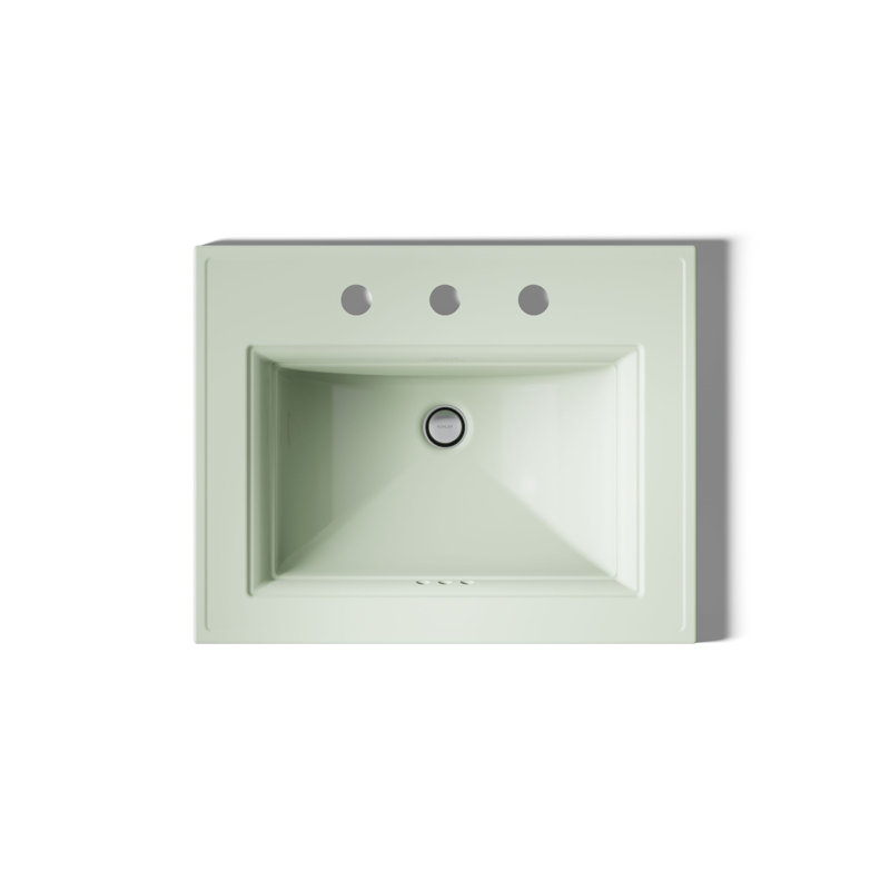 Memoirs® Stately Drop-in Bathroom Sink, 8" Centers, Aspen Green