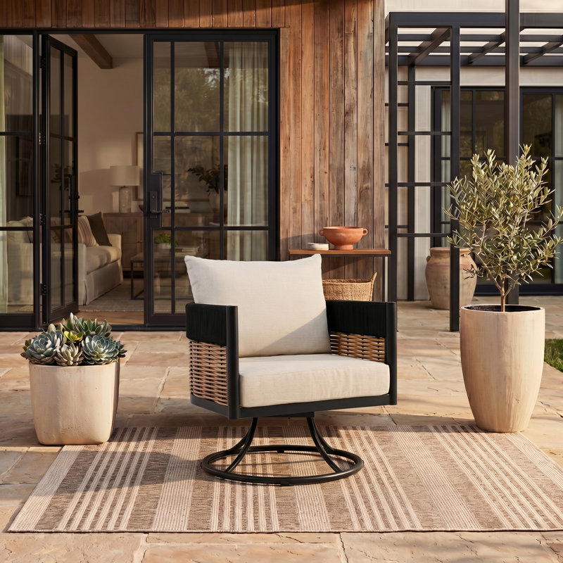 Chaise pivotante Harrison, Taupe