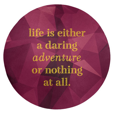 Tapis en poly-chenille life quote