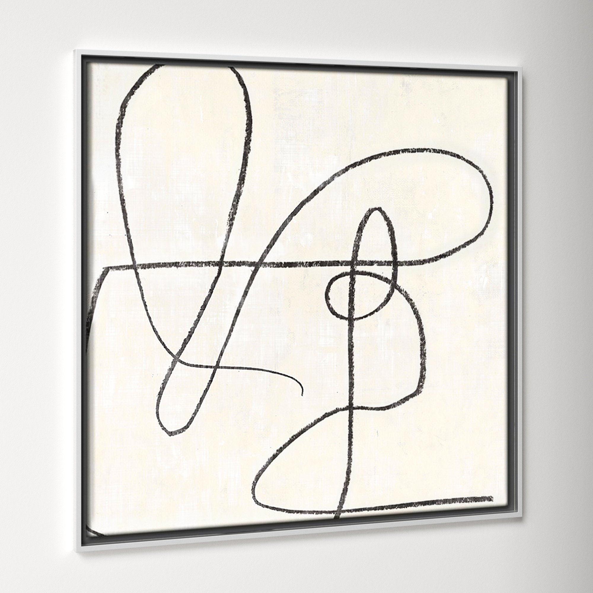 Juxtaposing, 31.5" H x 31.5" W, White