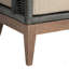 Chaise d'extérieur Orbit en bois d'eucalyptus vieilli avec corde grise et coussins en oléfine taupe, chaise-1455488851