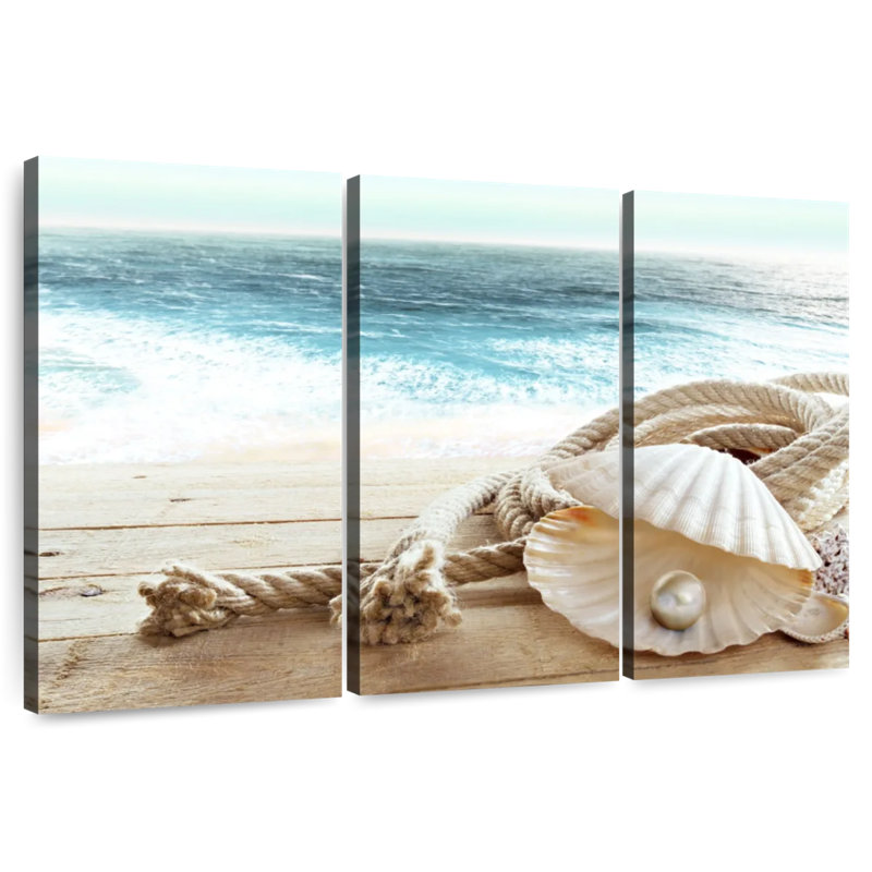 Aletra Shiny Pearl In A Shell, 28" H x 45" W