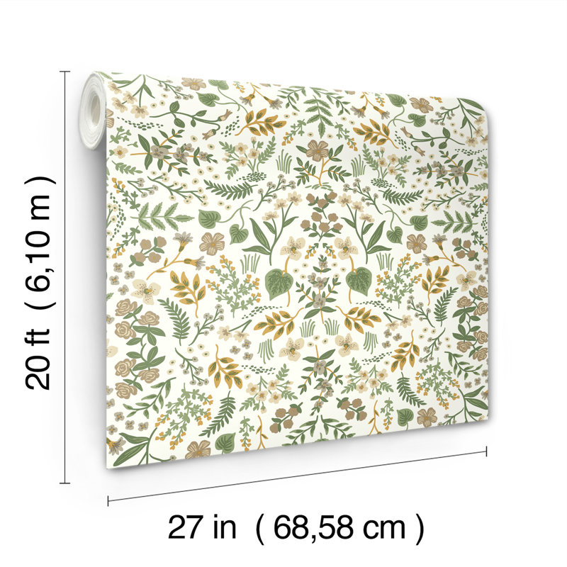 Papier peint adhésif Wildwood, Vert