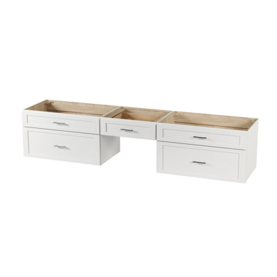 Ensemble de meuble-lavabo mural flottant double 96 po avec bureau Disar