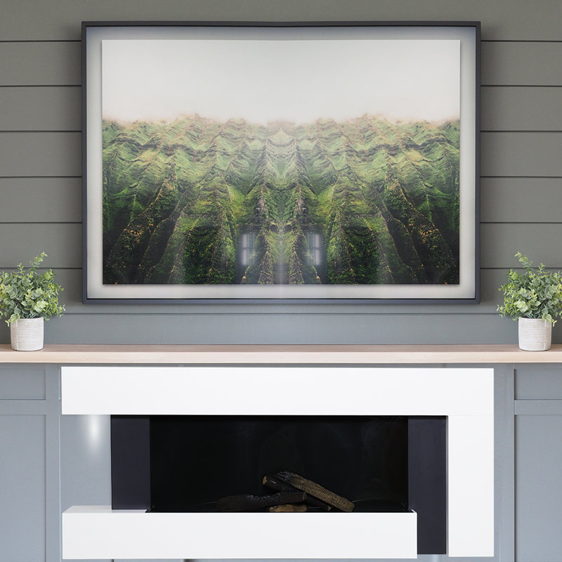 Latitude Run 58cm W White Electric Fireplace with 5120 BTU