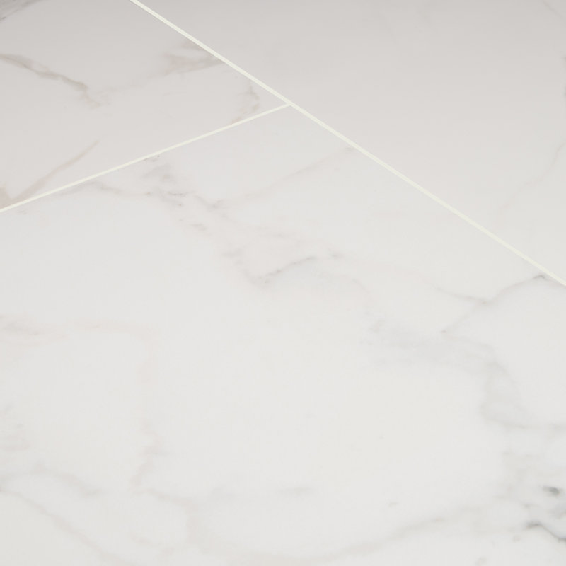 Astoria 12 in. x 24 in. Polished Porcelain Marble Look Floor and Wall Tile, Isla