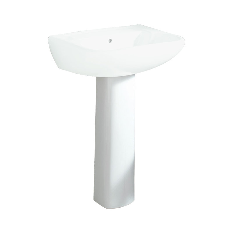 Piédestal de lavabo de salle de bain 11 po Southhampton, Blanc