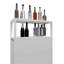 Armoire de rangement blanche en bambou à grande capacité pour salle de bain-217718419
