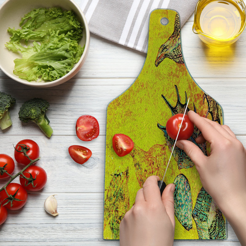 Planche à découper en verre trempé Ambesonne
