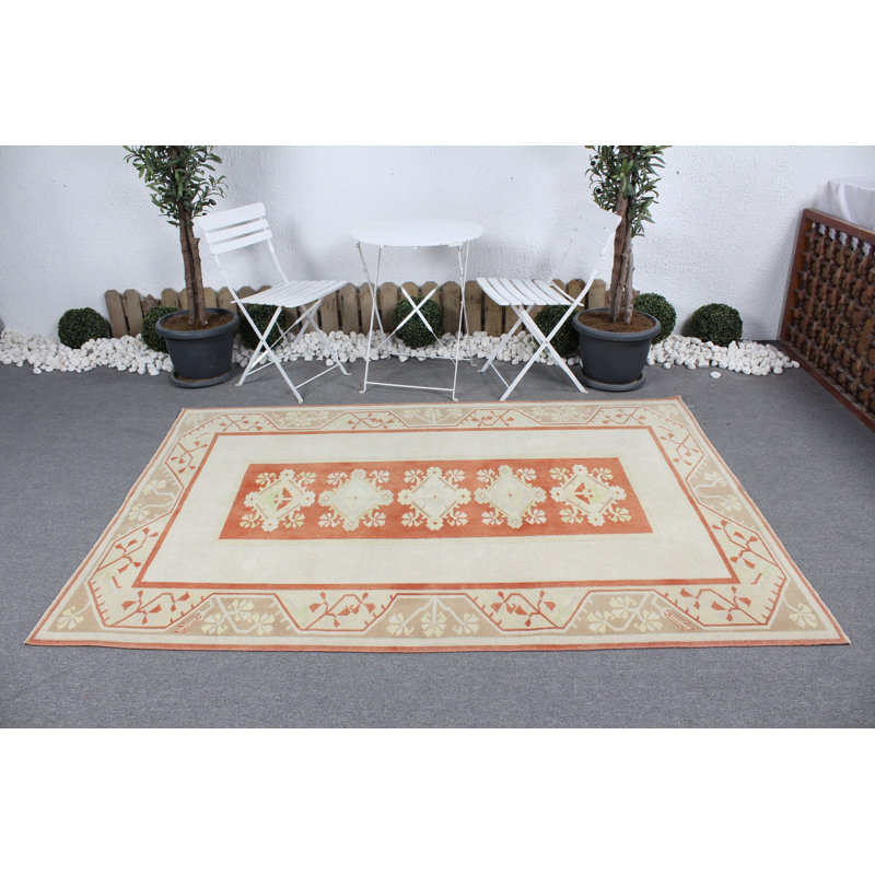 Tapis turc vintage rétro Anatolian pour la cuisine avec des éléments de design moderne