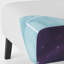 Fauteuil de chambre moderne rembourré en velours Brechta Vibrant Curve Design II-88109581