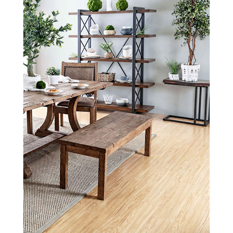 Banc de siège en bois de style rustique Elegance