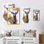 «Cute Deer Floral I», impression sur toile-593392966-593392986