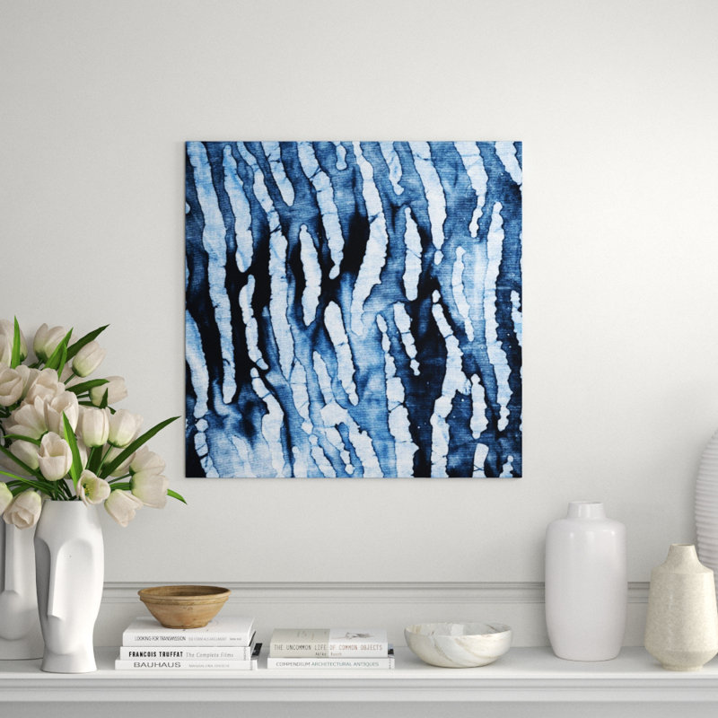 Indigo Teinture II Print by Sofia Fox, Image Brush Gel, 30" H x 30" W x 1.5" D