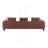Maroon Tweed Sofa W/3 Pillows