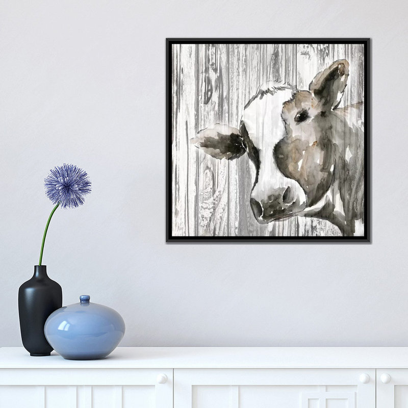 « molly », reproduction sur toile, H 18 po x l 18 po x P 1,5 po, Toile avec cadre noir, Pas de tapis