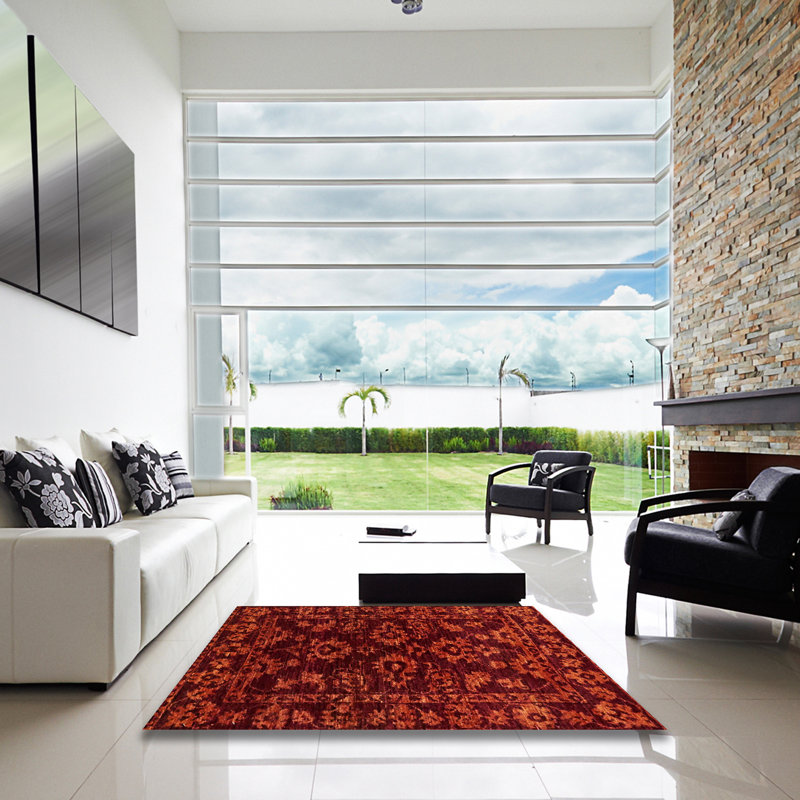 Tapis abstrait moderne 748, Carré 5 pi