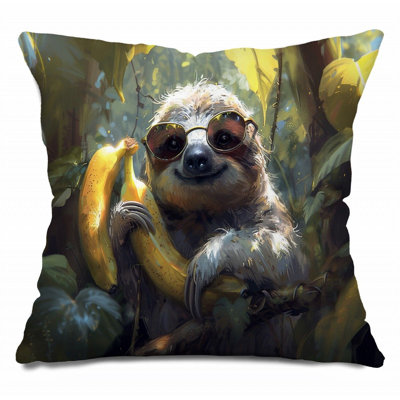 Sloth Throw Pillow, Animal  Pillows