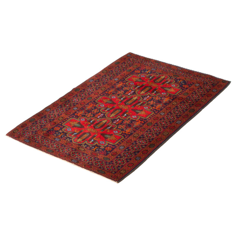 Tapis rouge Teimani 3 pi 0 po x 4 pi 10 po