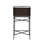 Upholstered Counter Stool with Metal Frame
