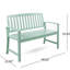 Banc d'intérieur/extérieur en bois menthe pour un look élégant, rendant l'extérieur plus attrayant